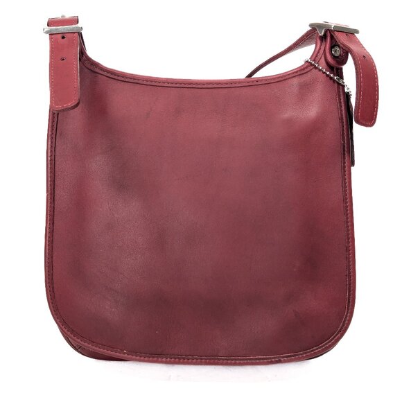 COACH USA Vintage Red Leather Crossbody Shoulder Bag - Made in USA - Picture 15 of 15